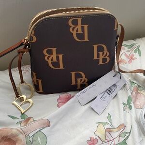 NWT Dooney and Bourke Monogram Mini Domed Crossbody
